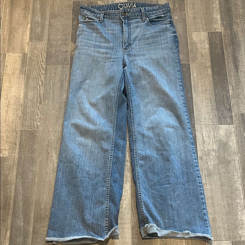 Olivia Women's Classic Blue Flare Jeans